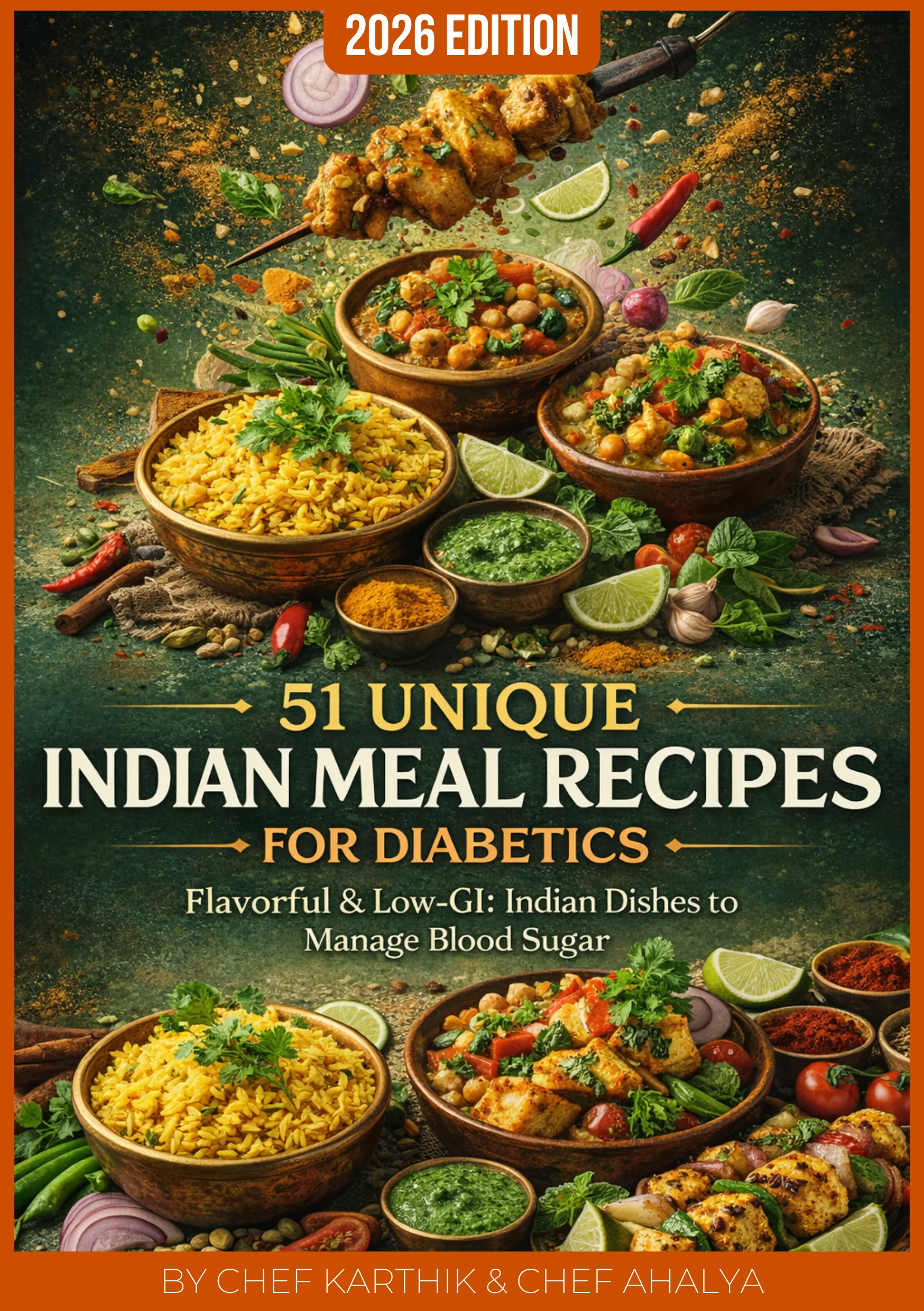 51 Unique Indian Meal Recipes for Diabetics — book cover