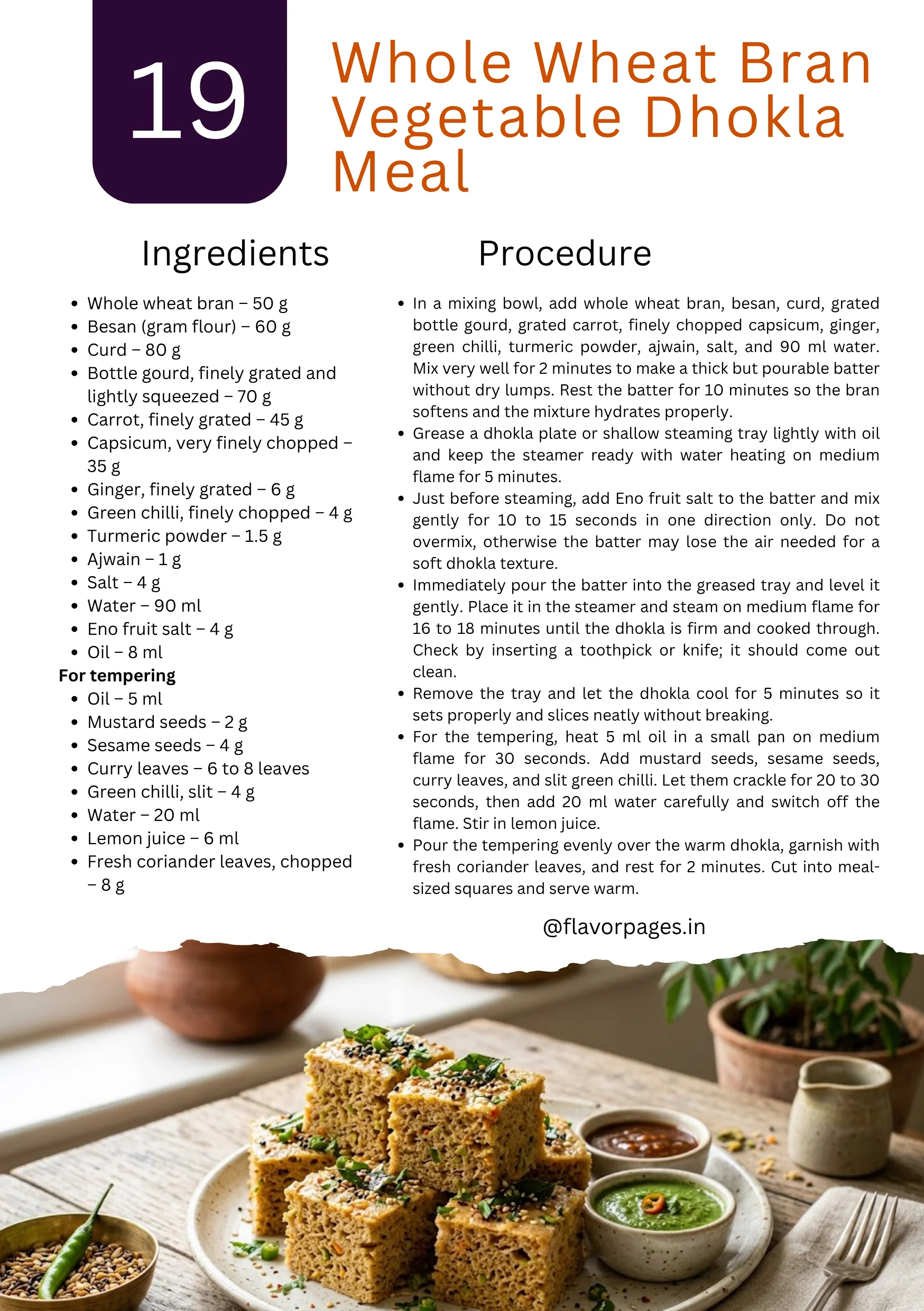 Sample page from 51 Unique Indian Meal Recipes for Diabetics