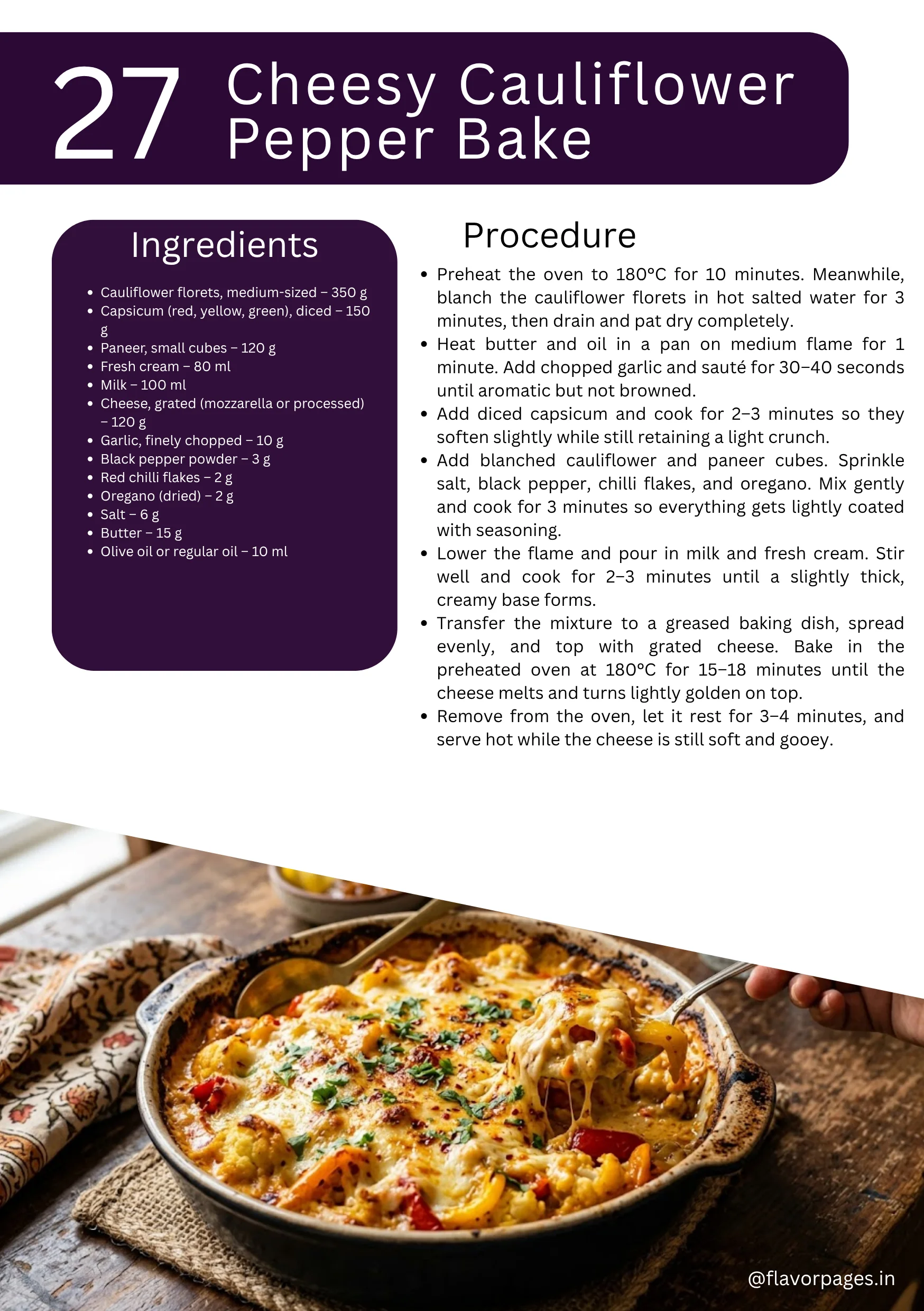 Sample page from 51 Low Carb Indian Food Recipes